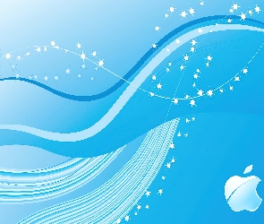 Niebieska, Apple, Logo, Producenta, Tapeta