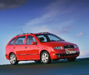 Czerwona, Skoda Fabia