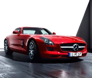 Mercedes Benz SLS, AMG, Czerwony