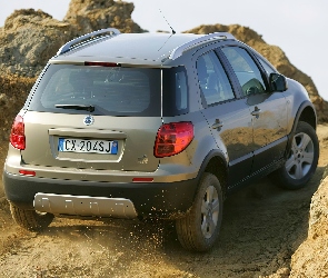 Błoto, Bagażnika, Fiat Sedici, Klapa