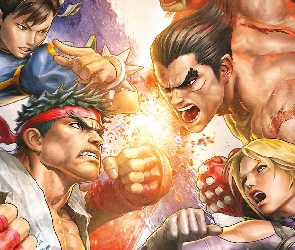 Kazuya Mishima, Nina Williams, Ryu, Chun-Li