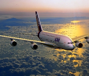 Ponad, Chmurami, Airbus A380 SuperJumbo