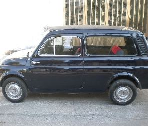 Czarny, Autobianchi A500, Bok, Lewy