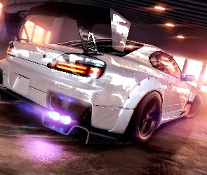 Nissan silvia s15, Drift, Biały