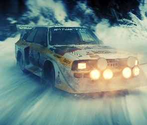 Rajd, Audi Quattro, Zima