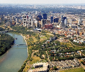 Kanada, Edmonton, Panorama, Miasta