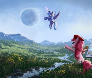 My Little Pony Przyjaźń To Magia, Pinkie Pie, Luna