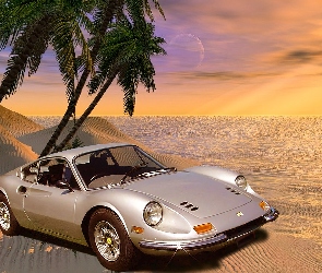 Chrom, Zderzaki, Srebrne, Ferrari Dino