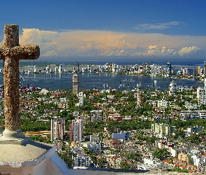 Cartagena, Miasta, Panorama, Kolumbia