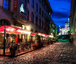 Ulica, Brukowana, Helsinki, Restauracja