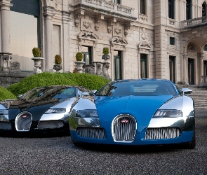 Zamek, Bugatti Veyron, Niebieski, Czarny
