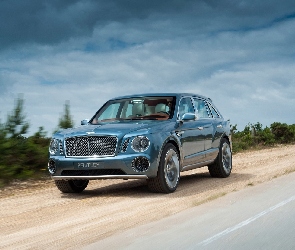 Samochód, Droga, Suv Exp 9f, Bentley