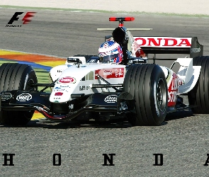 spojler, koła, bolid, honda, kask , Formuła 1, opony