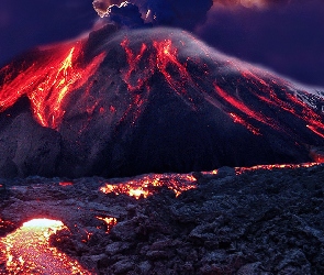 Wulkanu, Lawa, Erupcja