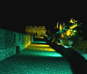 Noc, Wielki Mur Chiński, Oświetlenie