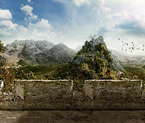 Góry, Baszta, Mur