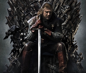 Gra o tron, Kruk, Miecz, Game of Thrones, Sean Bean