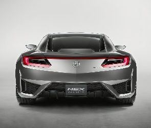 Acura NSX, Tył, Srebrna