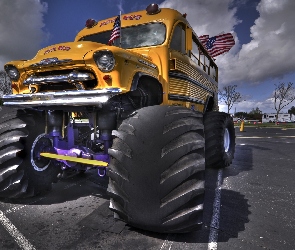 Autobus, Monster Truck, Szkolny