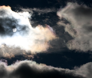 Niebo, Księżyc, Chmury
