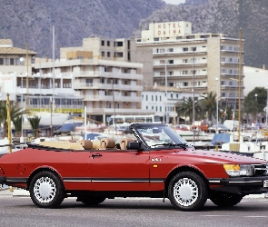 Saab 900, Kabriolet, Czerwony