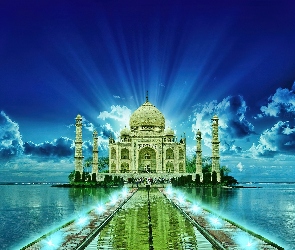 Taj Mahal, Światło