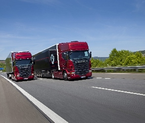 Scania R730, Droga