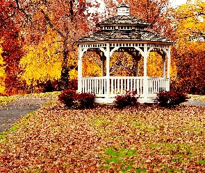 Park, Jesień, Altana