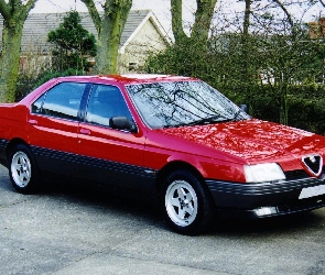 Czerwona, Sedan, Alfa Romeo 164