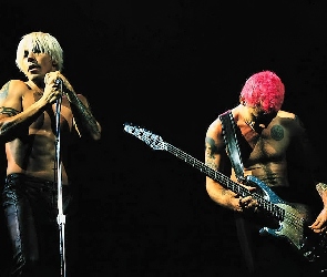 Red Hot Chili Peppers, gitara, włosy