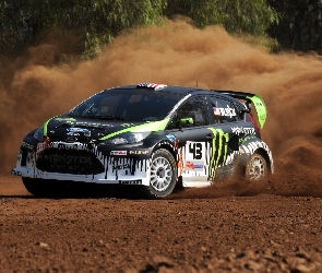 Kurz, Ford Fiesta WRC, Rajdowy, Żwir, Droga