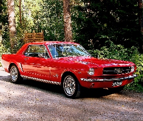 Czerwony, Ford Mustang