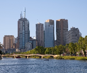 Architektura, Most, Melbourne, Woda