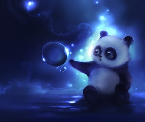 Bańka, 3D, Panda