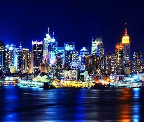 Manhattan, Światła, Noc