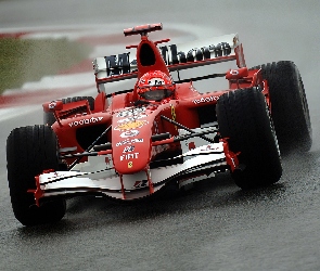 spojler, koła, bolid, Formuła 1, opony, kask