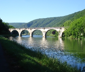 Góry, Zalesione, Most, Rzeka