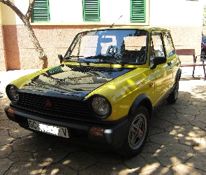 Żółty , Maska, Czarna, Autobianchi A112