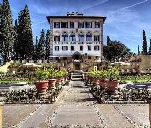 Ogród, Salviatino, Florencja, Hotel