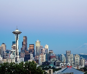 Seattle, Space Needle, Park, Wieża, Kerry