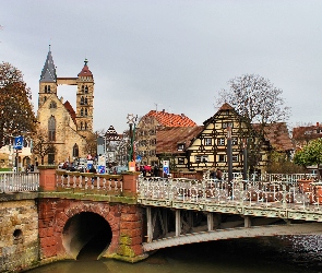 Most, Rzeka, Panorama, Brugii