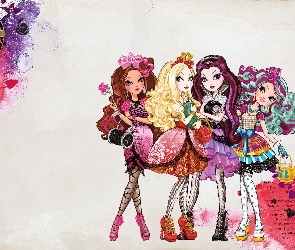 Apple White, Ever After High, Raven Queen, Madeline Hatter, Briar Beauty