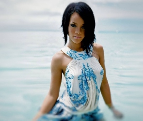 Rihanna, Sukienka, Niebieska