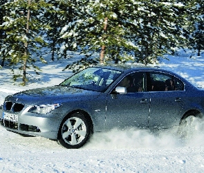 BMW 530xi, Zima, Samochód