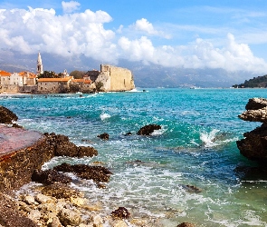 Czarnogóra, Montenegro, Morze, Skały