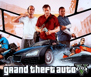 Michael, Franklin, Grand Theft Auto V, Trevor