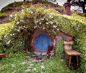 Domek, Roślinność, Hobbita