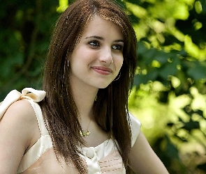 Emma Roberts, Aktorka, Rozmycie, Uśmiech, Aktorka