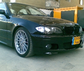 E46, BMW 3, Przód, Czarny