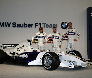 kierowcy, bolid, Formuła 1, BMW Sauber
